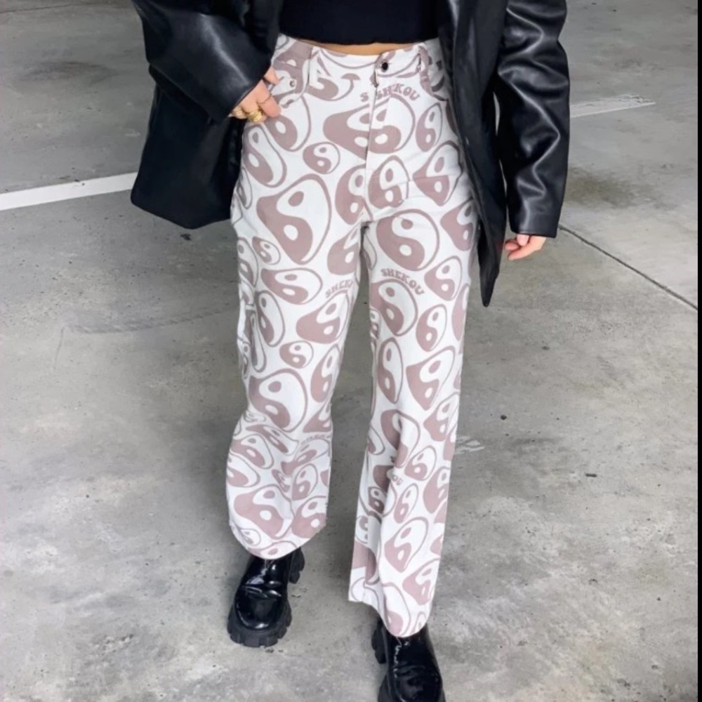 Shekou Balancing Act Hi-Rise Wide Leg Jeans - Picture 1 of 11